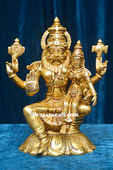 Brass Narshingh laxmi Sitting