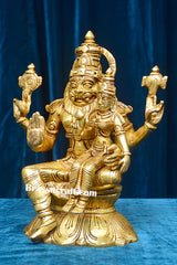 Brass Narshingh laxmi Sitting