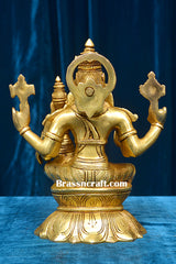 Brass Narshingh laxmi Sitting