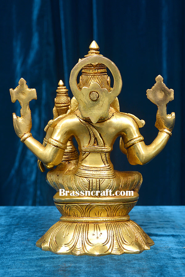 Brass Narshingh laxmi Sitting