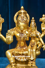 Brass Sitting  Hayagriva Laxmi idol