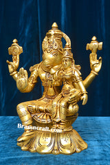 Brass Sitting  Hayagriva Laxmi idol