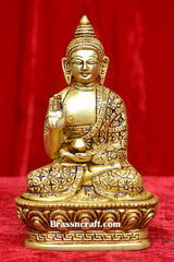 Brass Sitting Buddha Idol