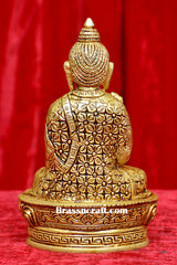 Brass Sitting Buddha Idol