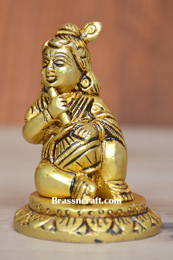 Brass Matki krishna