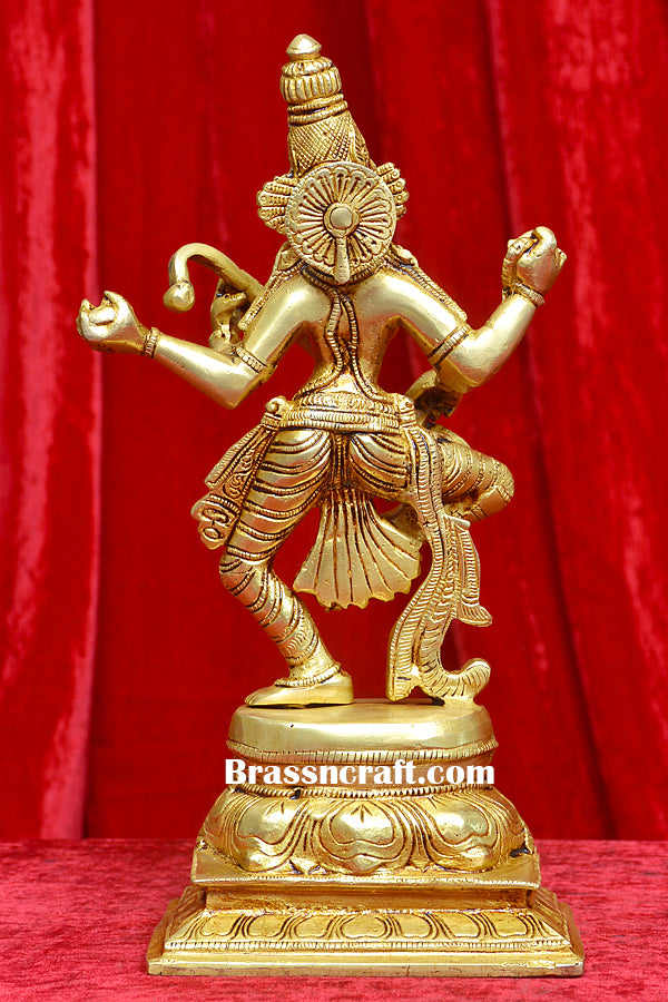 Brass Saraswati Idol