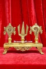 Brass Shankh Chakra Namah