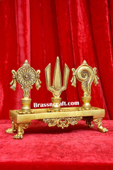 Brass Shankh Chakra Namah