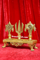 Brass Shankh Chakra Namah