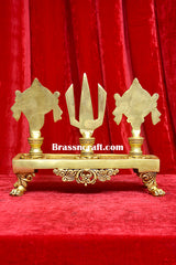 Brass Shankh Chakra Namah