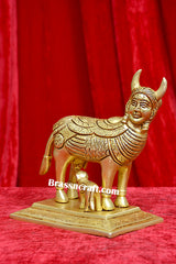 Brass Kamadhenu With Calf