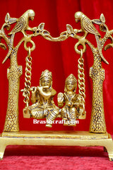 Brass Radha Krishna Palna