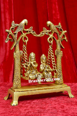 Brass Radha Krishna Palna