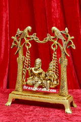 Brass Radha Krishna Palna