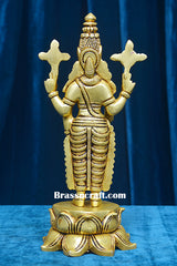 Brass Standing T Balaji Idol