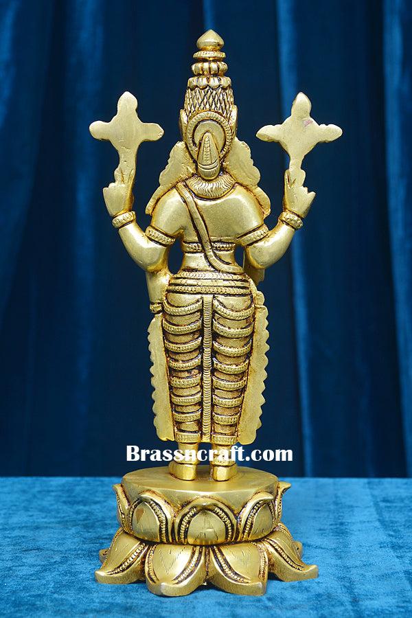 Brass Standing T Balaji Idol