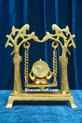 Brass Ganesh Parrot Palna