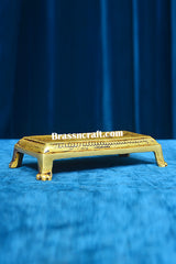 Rectangular Brass Chowki