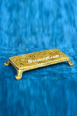 Rectangular Brass Puja Chowki