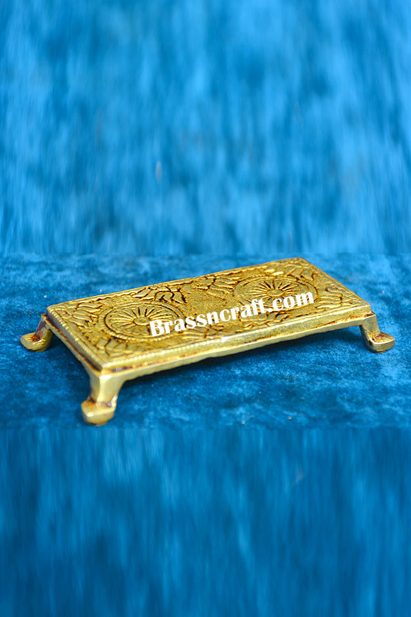 Rectangular Brass Puja Chowki
