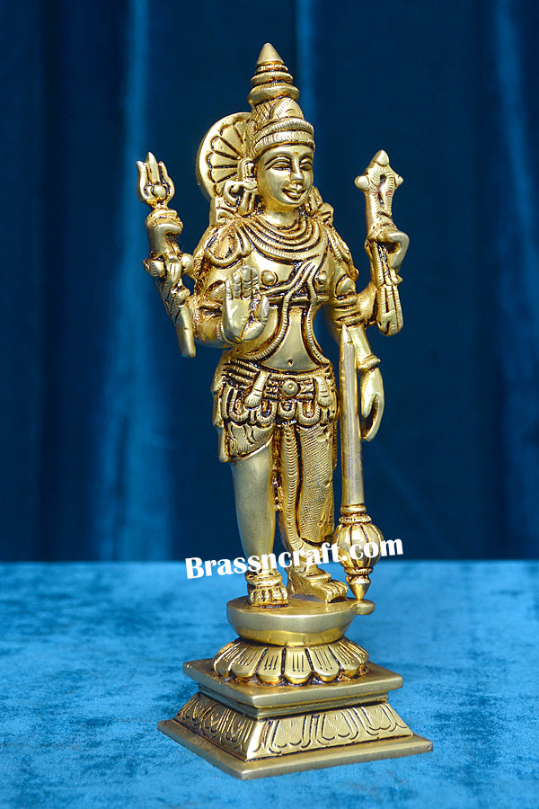 Brass Standing Shiva Vishnu