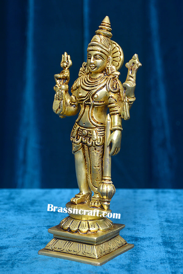 Brass Standing Shiva Vishnu