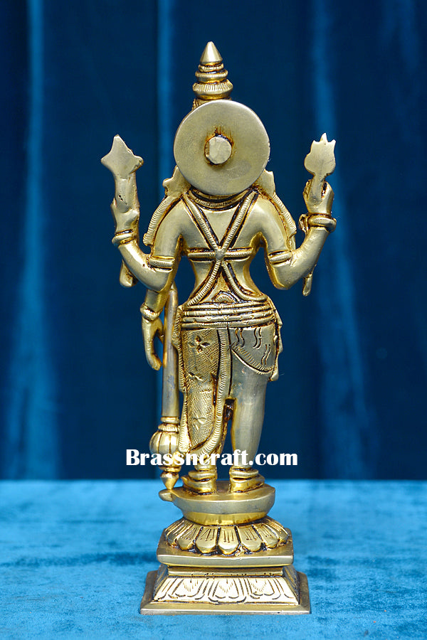 Brass Standing Shiva Vishnu