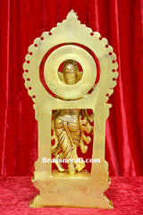 Brass Krishna with Prabhavali