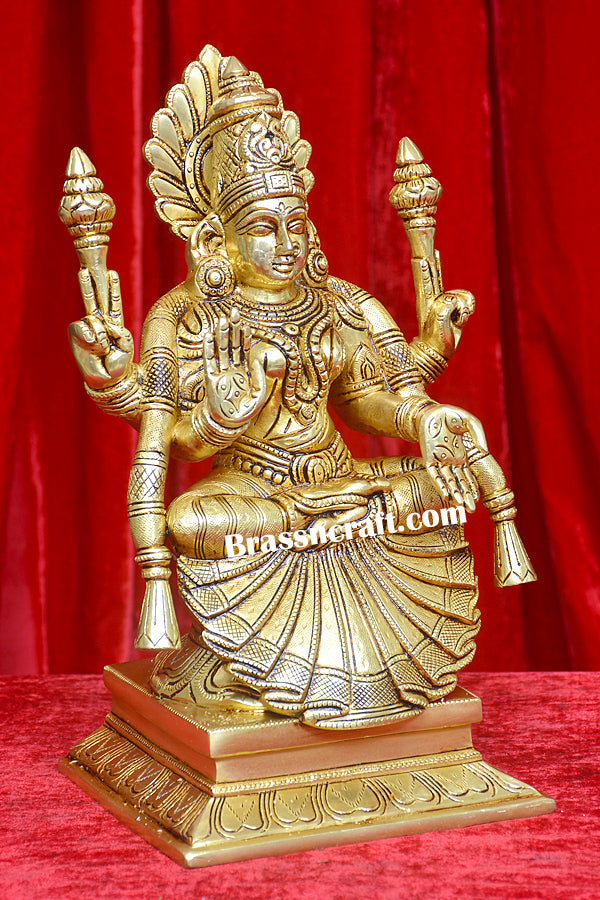 Brass Sitting Padmawati Idol
