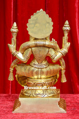 Brass Sitting Padmawati Idol