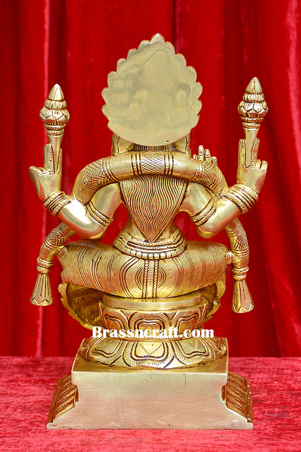 Brass Sitting Padmawati Idol