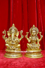 Brass Laxmi Ganesh Idol