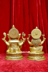 Brass Laxmi Ganesh Idol