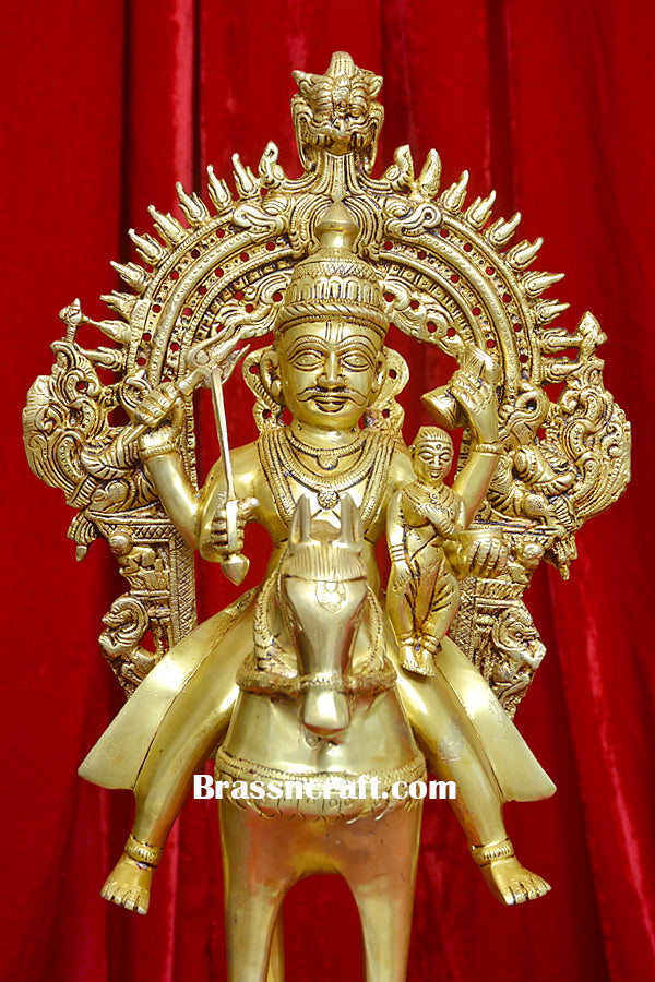 Brass Khandoba On Horse