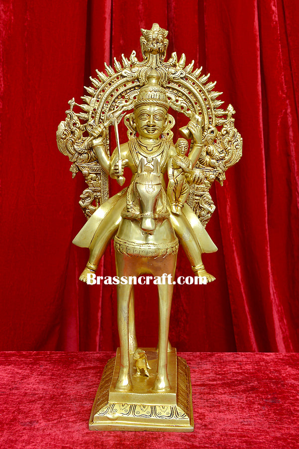 Brass Khandoba On Horse
