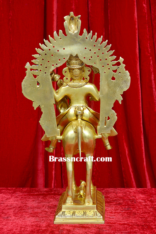 Brass Khandoba On Horse