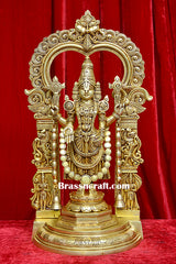 Brass Standing Frame Tirupati Balaji Idol