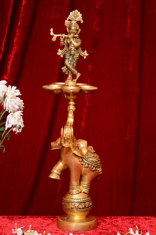 KRISHNA ELEPHANT LAMP