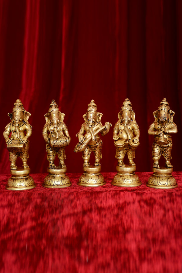 STANDING GANESH MUSIC SET