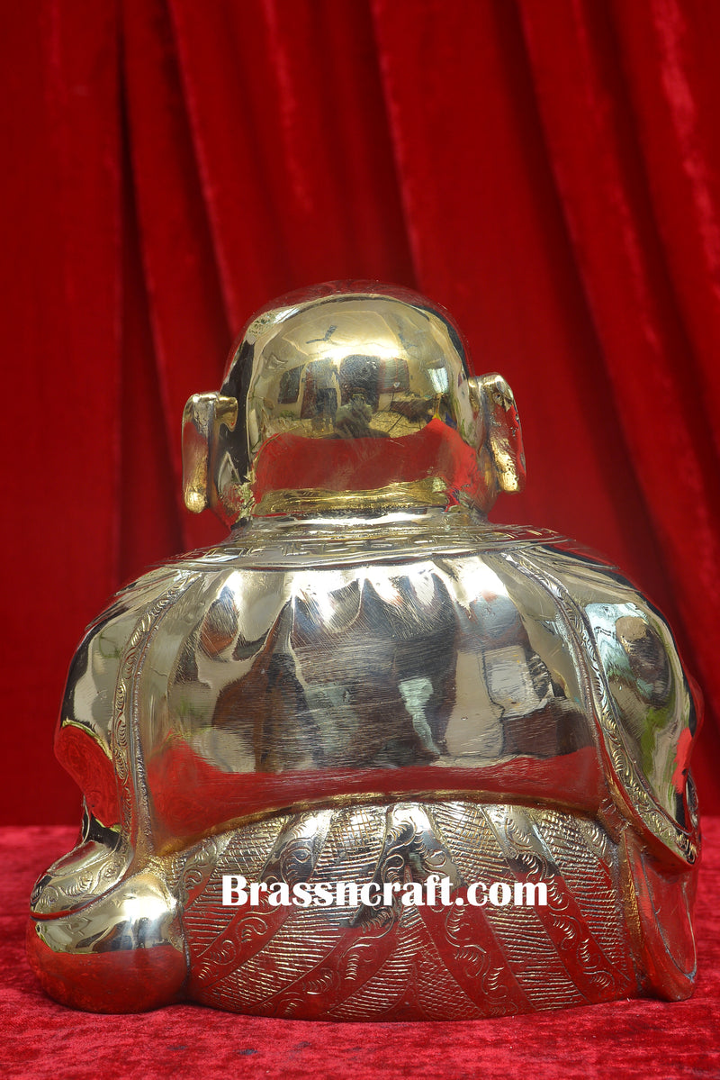 Brass Sitting Laughing Buddha