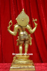 Brass Standing Ganesh Idol