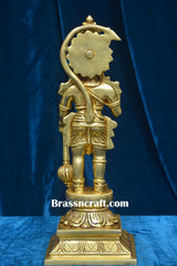Brass Standing Hanuman Idol