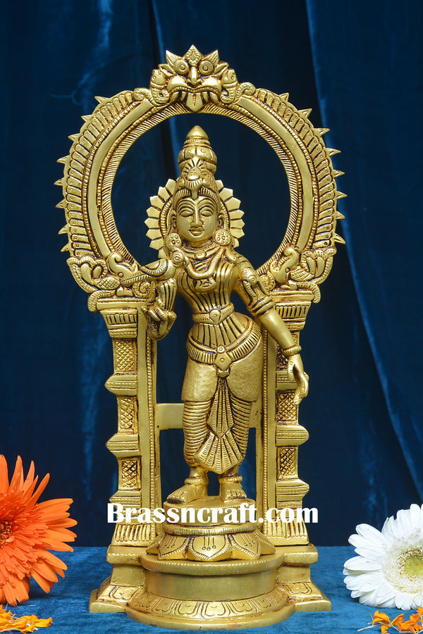 Brass Frame Meenakshi Devi Idol