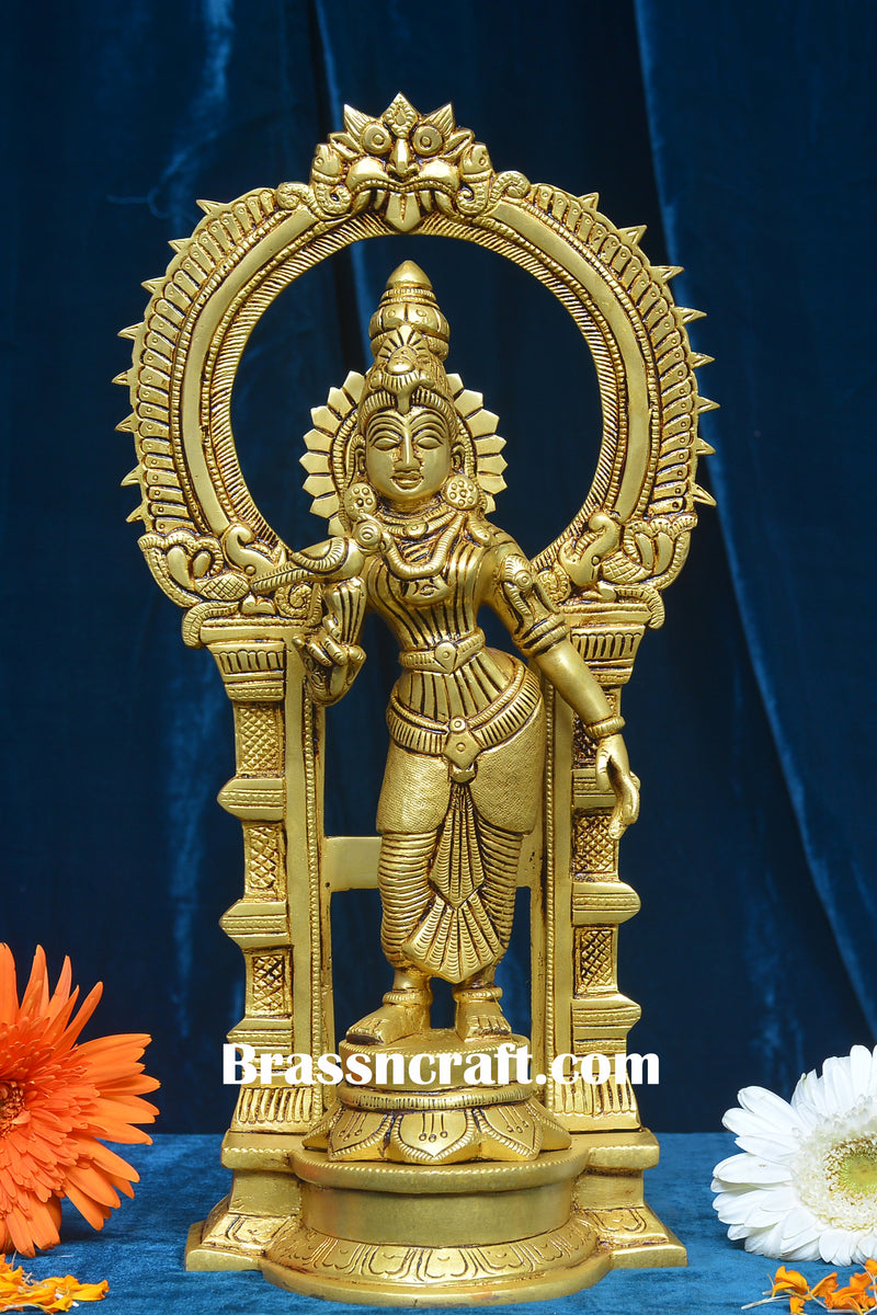 Brass Frame Meenakshi Devi Idol