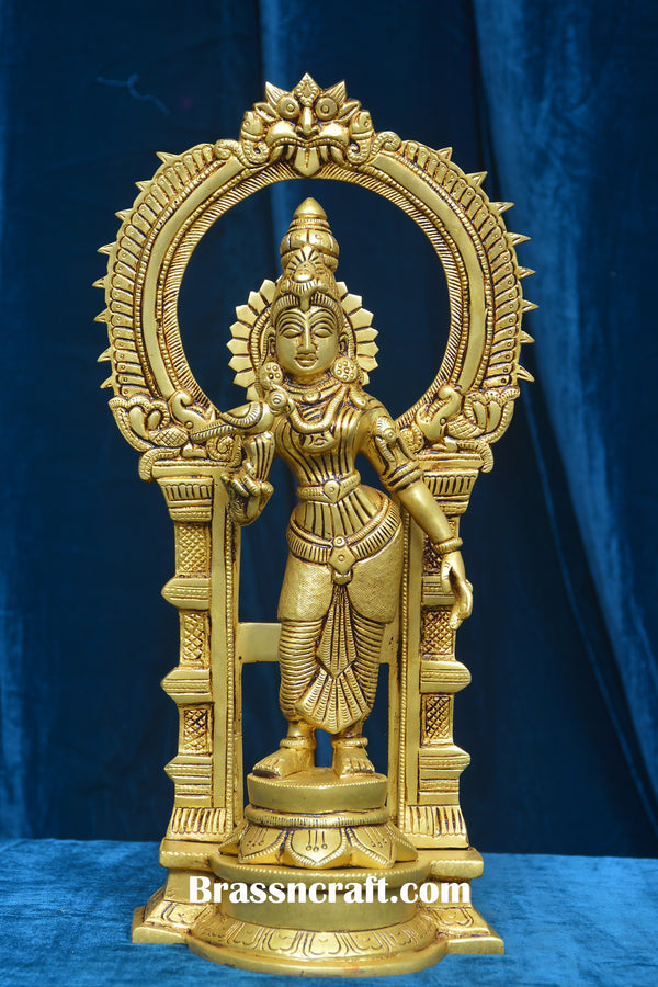 Brass Frame Meenakshi Devi Idol