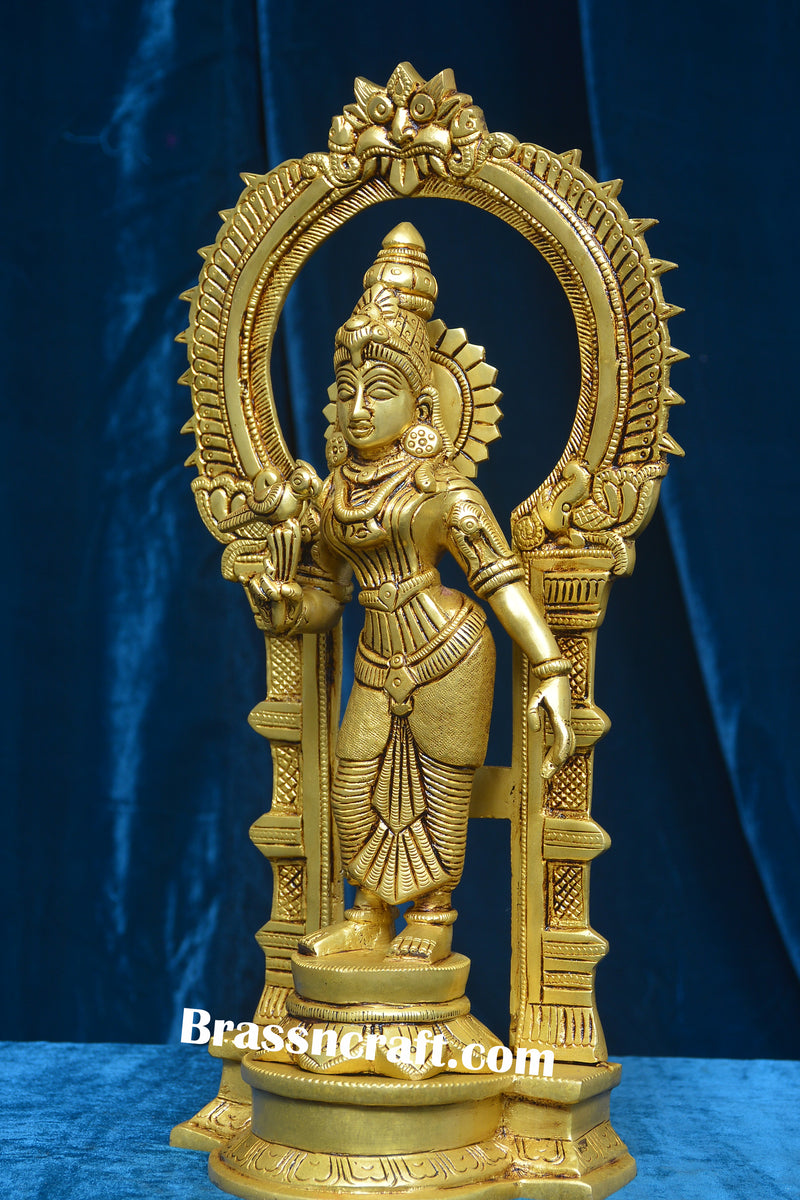 Brass Frame Meenakshi Devi Idol