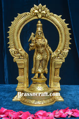 Brass Frame Meenakshi Devi