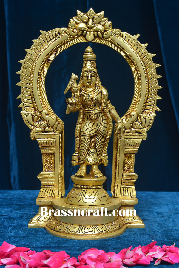 Brass Frame Meenakshi Devi