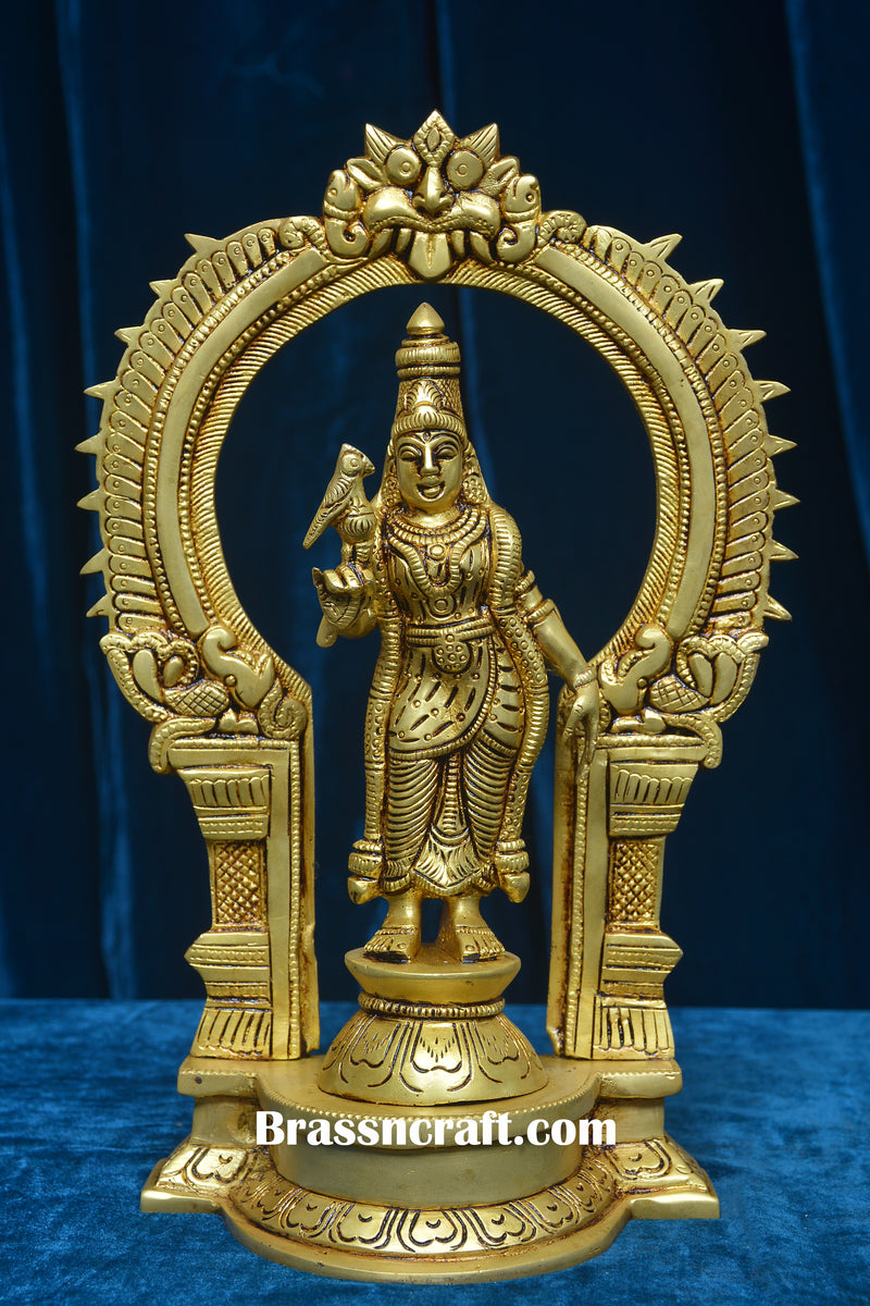 Brass Frame Meenakshi Devi