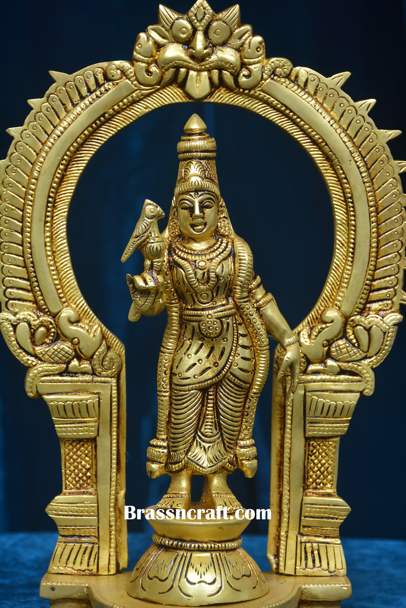 Brass Frame Meenakshi Devi